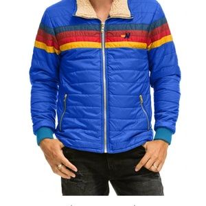 Aviator Nation Men’s 4 Stripe Jacket - Snorkel Blue